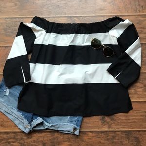 Zara off the shoulder blouse